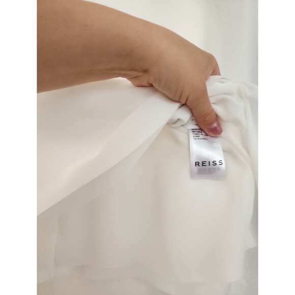 REISS Robin Off-White Draped Sleeveless TopSize US 10 classic Cleangirl EUC - Picture 6 of 11
